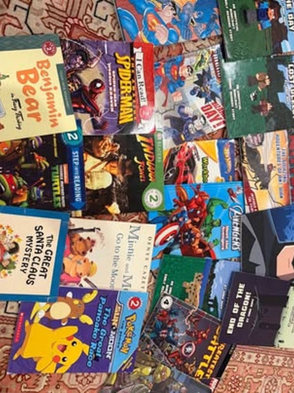 Lot of 15 Children's Early Reader Books - Marvel, DC, Pokemon, Minecraft